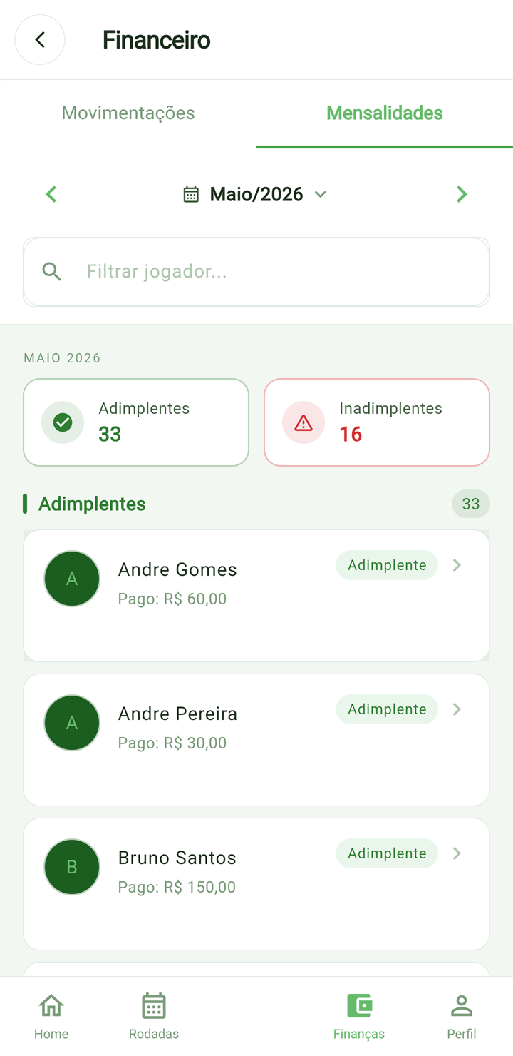 Mensalidades