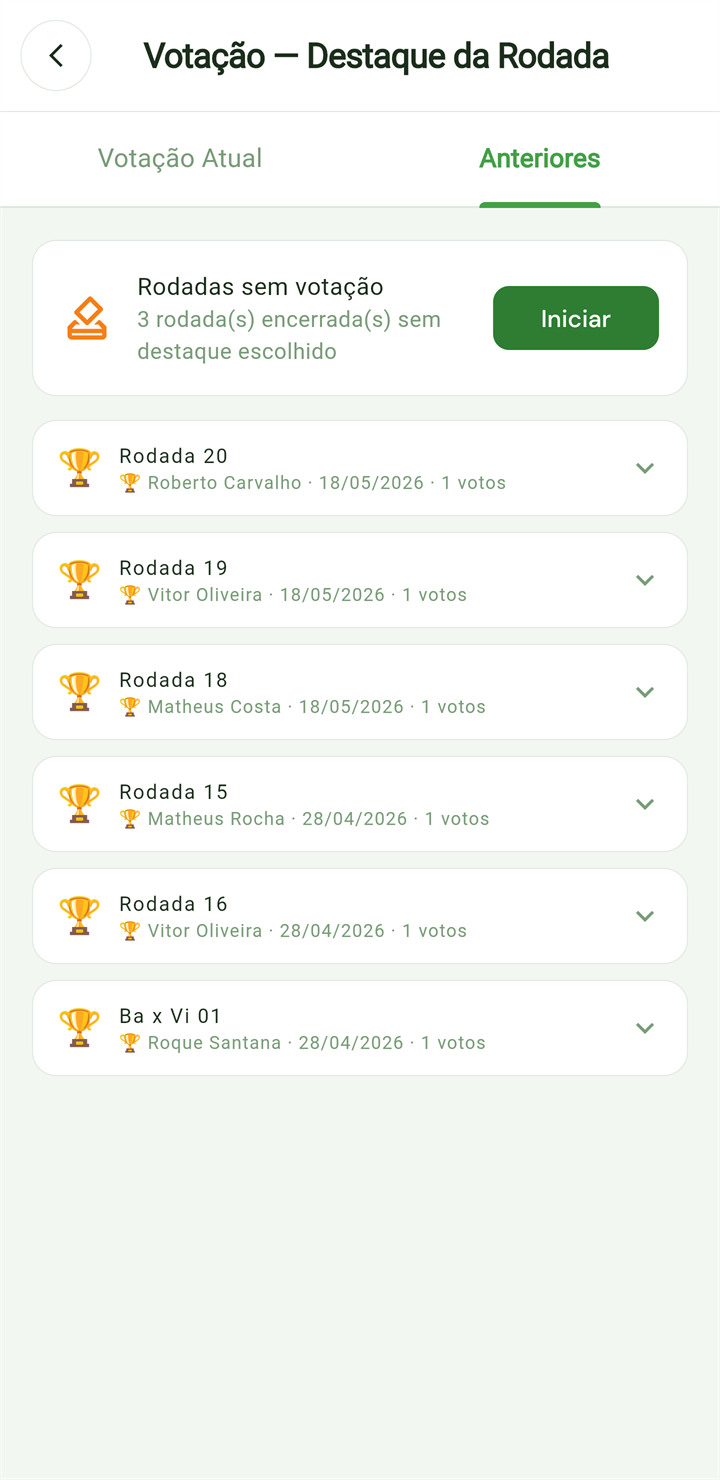 Craque da rodada
